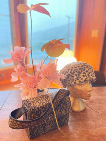 Leopard-Skin Pill-Box Hat