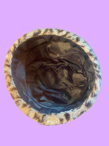 Leopard-Skin Pill-Box Hat